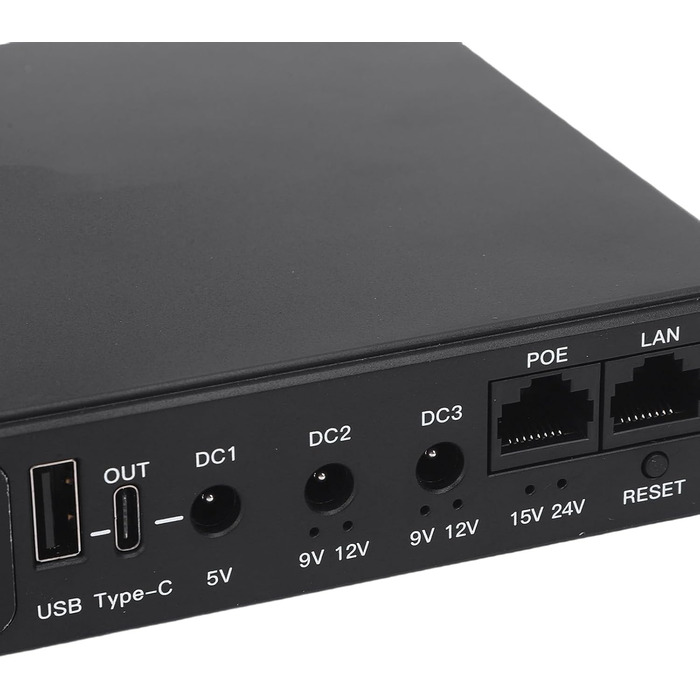 Міні-UPS джерело безперебійного живлення, 10400 мАг, USB-PoE, безперервний захист для камер відеоспостереження та модемів (Європейська вилка)