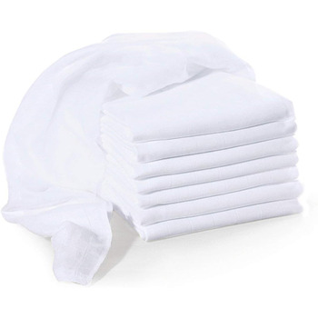 Набір муслінових пелюшок BORNINO 8 шт. , пелюшка для немовлят/дівчаток/хлопчиків, пелюшка для відрижки, пелюшка для обіймів, 80x80