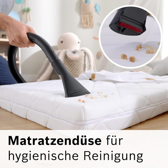 Пилосос Bosch з мішком серії 4 ProHygienic BGD41HYG, ідеально підходить для алергіків, гігієнічний фільтр, 10-річна гарантія на дв