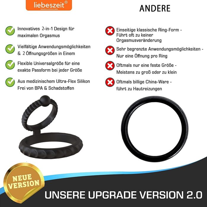 НОВИНКА 2024 - Інноваційна секс-іграшка Penis Ring Penisring Stretchable Silicone - Cock Testicle Ring Екстремальне підвищення потенції Допомога в ерекції Секс-іграшка Кільця пеніса для чоловіків