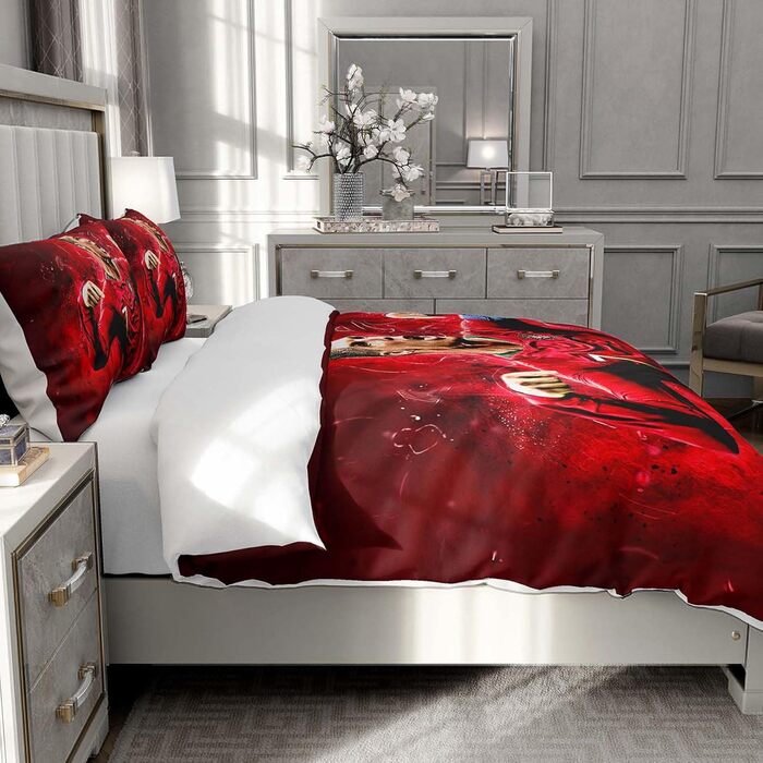 Дитяча дитяча постільна білизна футбол 100x135 см наволочка на блискавці 4060 см 3D футбольна постільна білизна хлопчик постільна