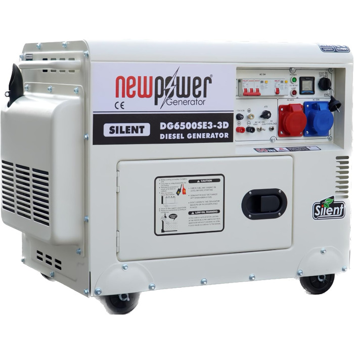 Генератор Newpower DG6500 Генераторна установка 5 кВт 5000 Вт 230 В і 400 В