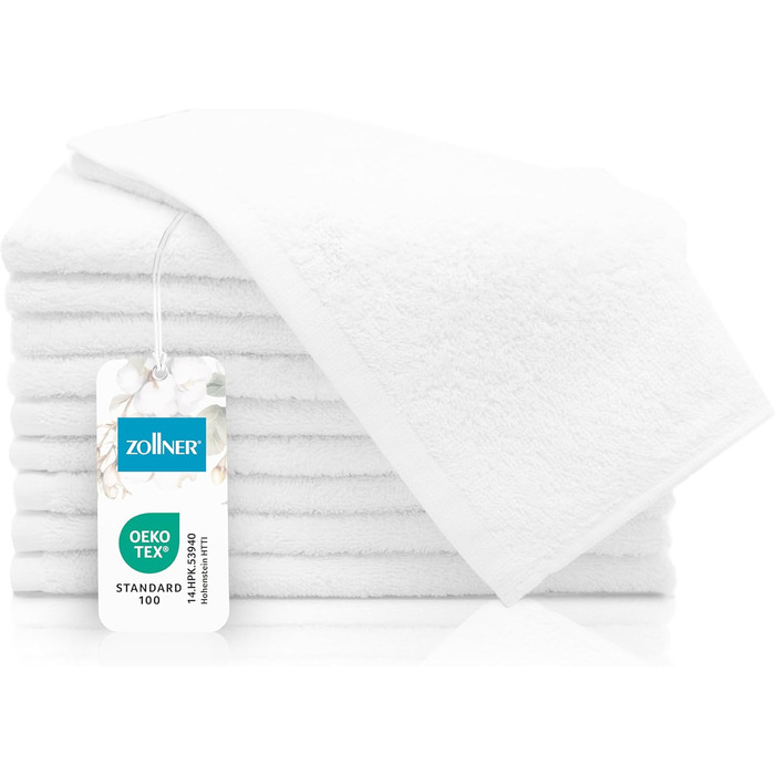 Набір ZOLLNER з 10 рушників для гостей - маленькі та пухнасті рушники розміром 30x50 см - можна прати при температурі до 95C - бав
