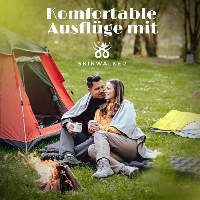 Спальний мішок SkinWalker Маленький розмір, висота до 1,70 м 3-4 сезони зі знімним флісом подушка від -18C до 15C Зимовий Літній ковдра, спальний мішок для кемпінгу, молодіжний, зелений