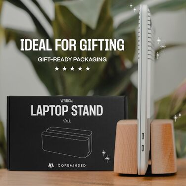 Регульована вертикальна підставка для ноутбука на стіл, деревний тримач для ноутбука, підставка для MacBook Pro, деревна док-станція для Mac Air (масив дуба) масив дуба