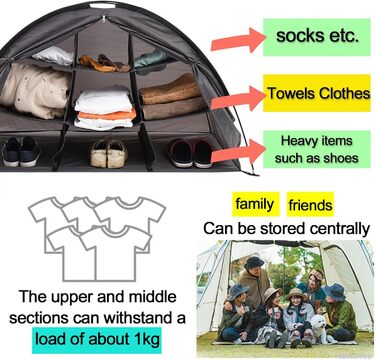 Шафи для зберігання речей у кемпінгу, складні кемпінгові шафи з відділеннями для зберігання речей, кухня для кемпінгу на свіжому повітрі, складні кемпінгові кухонні шафи з алюмінієвими рамами