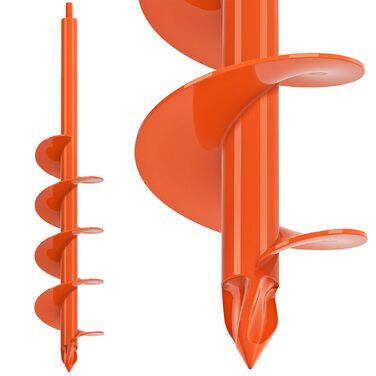 Буровий свердло BeneLabel для саду та землі, 61 x 10 см, для ям під стовпи, спіральне свердло для акумуляторного шуруповерта та дриля, для посадки цибулин та квітів, ручний бурильник із шестигранником 10 мм, інструмент для копання ям під паркан