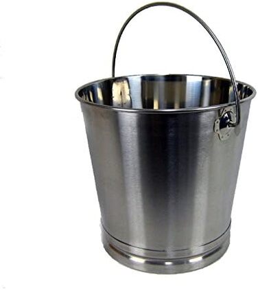 Відро Кухонне відро для продуктів Відро для молока Охолоджувач для шампанського з нержавіючої сталі 8 літрів кришка ваги