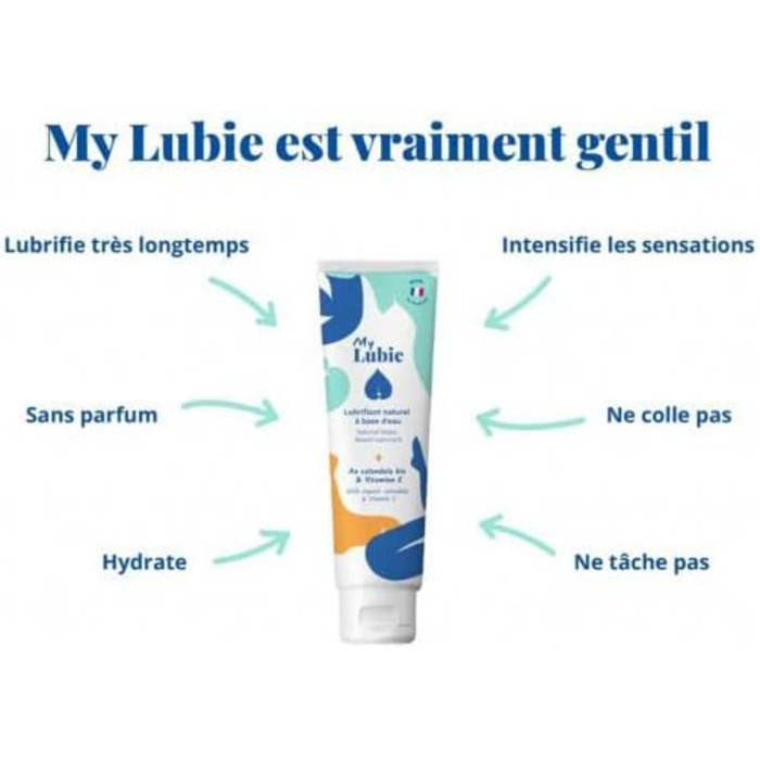 Натуральна інтимна змазка на водній основі, збагачена календулою та вітаміном Е Відмінні плануючі властивості - Розроблено та виготовлено у Франції - 75 мл 75 мл (1 упаковка)