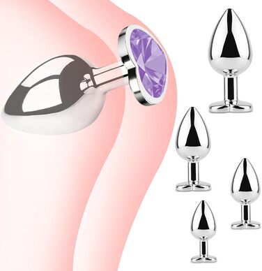 Набір анальних плагів Tpubmity, світло-фіолетовий