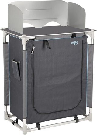 Кемпінг подорожі кухня морена кухонна коробка складаний шафа стіл вітрове скло алюміній