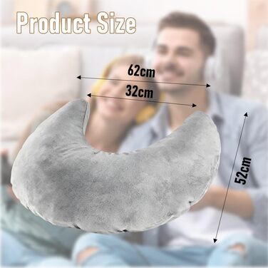 Ігрова подушка для читання, ергономічна надувна подушка для підтримки рук для тривалих ігрових сесій, в&39язана гачком подушка, геймерська подушка, подушка для гравця, подушка для читання для сидіння на ліжку/дивані/підлозі (сіра)