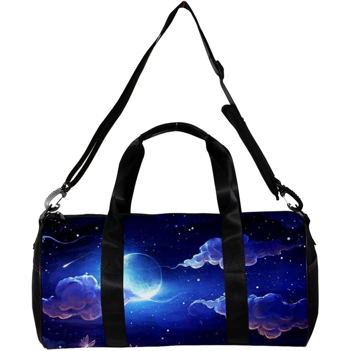 Спортивна сумка, компактна дорожня сумка, сумка для шопінгу та йоги з принтом Нічне небо, сумка для фітнесу на відкритому повітрі, ручна поклажа