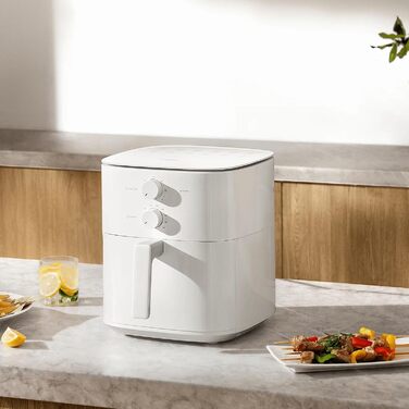 Аерофритюрниця Xiaomi Air Fryer Essential об'єм 6 л, швидкий нагрів, рівномірне приготування, температура до 200C, здорове харчування, ідеально для хрустких та соковитих страв