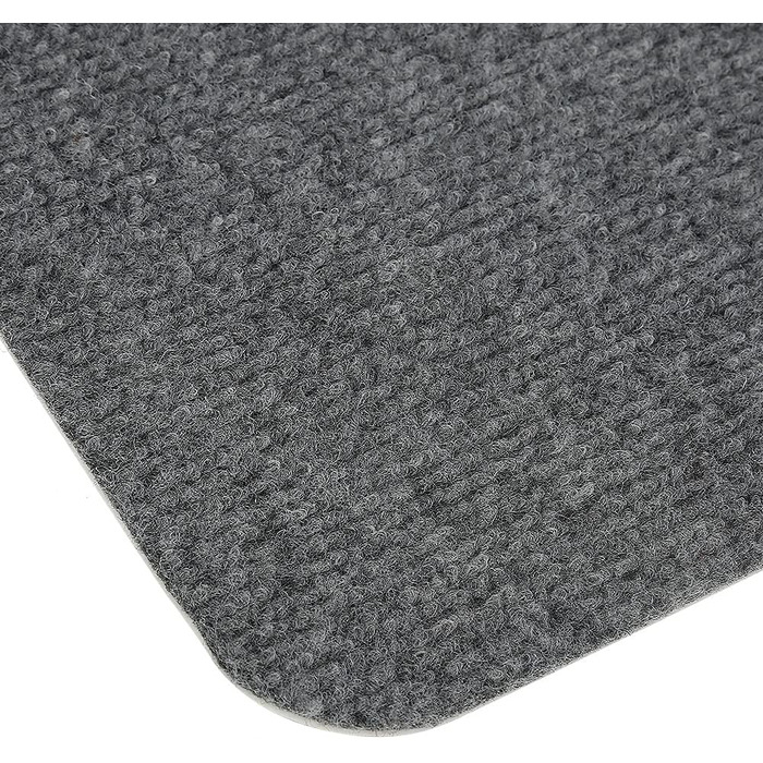 Набір із 15 самоклеючих килимків для сходів, нековзні, захисні килимки для сходів, підходить для дітей, людей похилого віку та домашніх тварин, 65 x 21 см, сірий, прямокутний