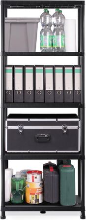 Стелаж Ondis24, полиця для зберігання, 71 x 35 x 180 (В) см, стелаж без болтів, пластиковий стелаж, міцний стелаж 15 дюймів, вантажопідйомність до 180 кг, 71 x 35 x 180 см