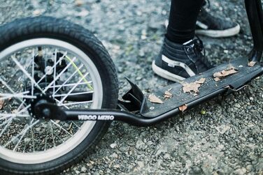 Самокат Yedoo Mezeq - до 150 кг, з пневматичними шинами 20/16 - самокат для дорослих, позашляховий самокат з підставкою і регульов