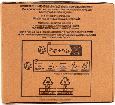 Кашпо для квітів Utopia Home, 5 шт. (біле), (ø18-ø17-ø15-ø13-ø12 см) Декоративне кашпо для кімнатних рослин - Кашпо для рослин з б