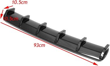 Кромка дифузора заднього бампера EXPY для Audi A1 A3 A4 A5 A6 A7 A8 B6 B7 B8 C9 C6 C7 C8 D3 D4 D5 D6, задній розгалужувач шасі, кромка заднього бампера, задня кромка автомобіля, A/вуглецеве волокно-A/93CM A/93CM A/вуглецеве волокно