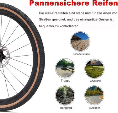 Шосейний/гравійний велосипед 28 дюймів з карбоновою рамою та вилкою, дисковими гальмами Shimano 22 швидкості, карбоновим кермом та підсідельним штирем для чоловіків та жінок, червоний, 53 см