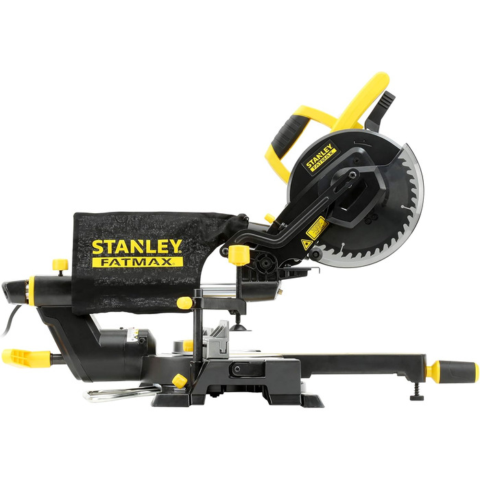 Панельна пила Stanley FatMax FME721 (1500 Вт, 216 мм, з лазерною направляючою, 2 висувними опорами для матеріалу, мішком для пилу,