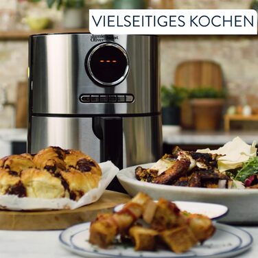 Фритюрниця Jamie Oliver від Tefal, ємність 4,2 л, 8 автоматичних програм, цифровий сенсорний дисплей, EY11JD10