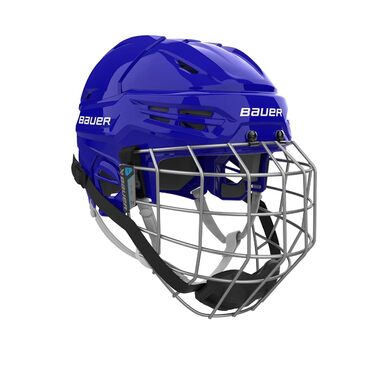 Хокейний шолом Bauer Re-Akt 55 Combo з сіткою Senior Blue M Blue