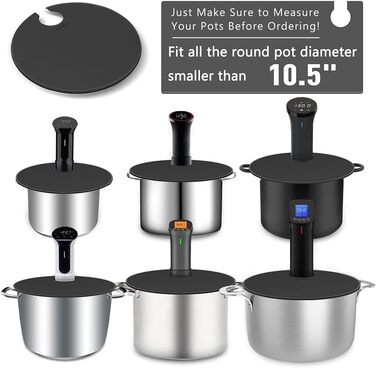 Силіконові горщики для супу Sous Vide з кришкою