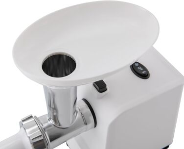 Електрична м'ясорубка з 3 перфорованими дисками з нержавіючої сталі, заглушкою, набором для кеббе, машиною для фаршу, машиною для