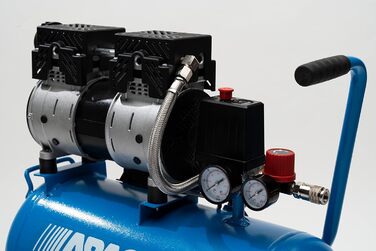 Малошумний повітряний компресор EASE-AIR 24, безмасляний повітряний компресор, максимальний тиск 8 бар, потужність 1 к.с., 24-літр