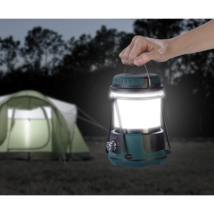 Ліхтар для кемпінгу з зарядним пристроєм 3-в-1 акумуляторний світлодіодний кемпінговий ліхтар до 800 люменів, із зарядним пристроєм, CCT (світлодіодний кемпінговий ліхтар із акумуляторною батареєю для кемпінгу, настільна лампа з батареєю)