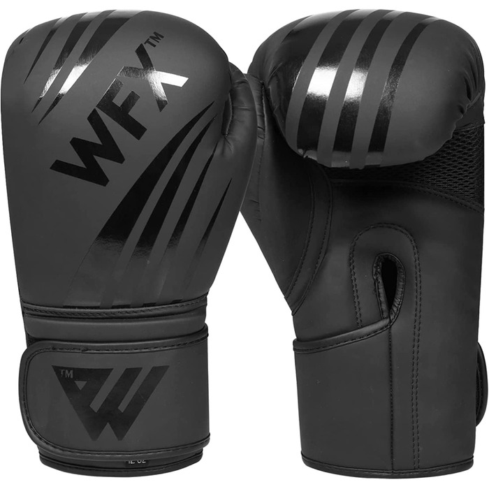 Шкіряні боксерські рукавички WFX, професійні, MMA, спаринг, кікбоксинг, боксерська груша, тренувальні, муай-тай, 355 г