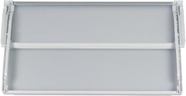 Скляна полиця для холодильника Bosch Siemens 743197 (443x430 мм) - оригінальна, розділена на дві частини. Підходить для Neff, Balay, Constructa.