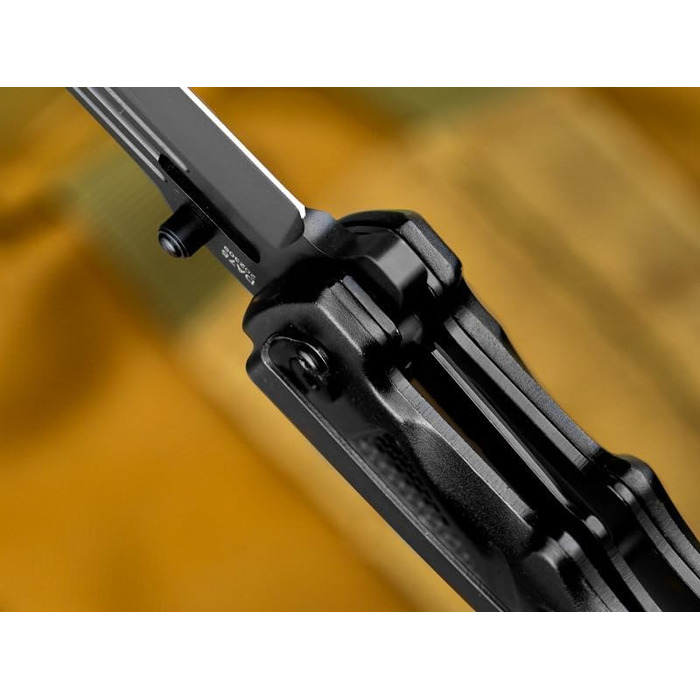 Рятувальний ніж NedFoss DA75, 10-сантиметровий складаний ніж з різаком для ременя та склорізом, кишеньковий ніж з фіксатором на пі