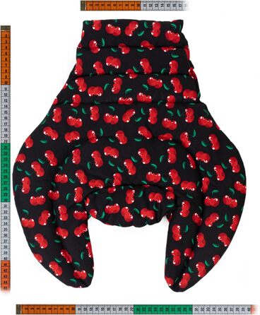 Подушка для шиї для шийного відділу хребта - шия плечі спина - вишнево-чорна - подушка з насінням льону - подушка для шиї з підігрівом - подушка для шиї, вишнево-чорна, з насінням льону