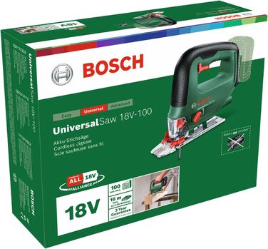 Акумуляторний лобзик Bosch UniversalSaw 18V-100 (без акумулятора, 18 вольт, в коробці) без акумулятора I Новий UniversalSaw 18V