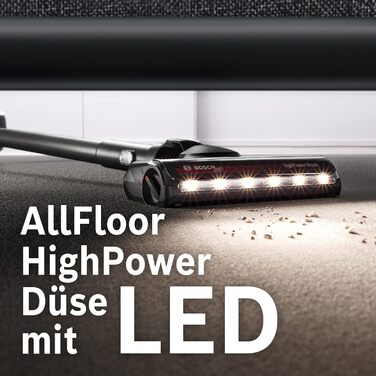 Акумуляторний пилосос Bosch Unlimited Gen2 Series 8 BKS8214W, без мішка, час роботи до 45 хв, змінний акумулятор, світлодіодне осв