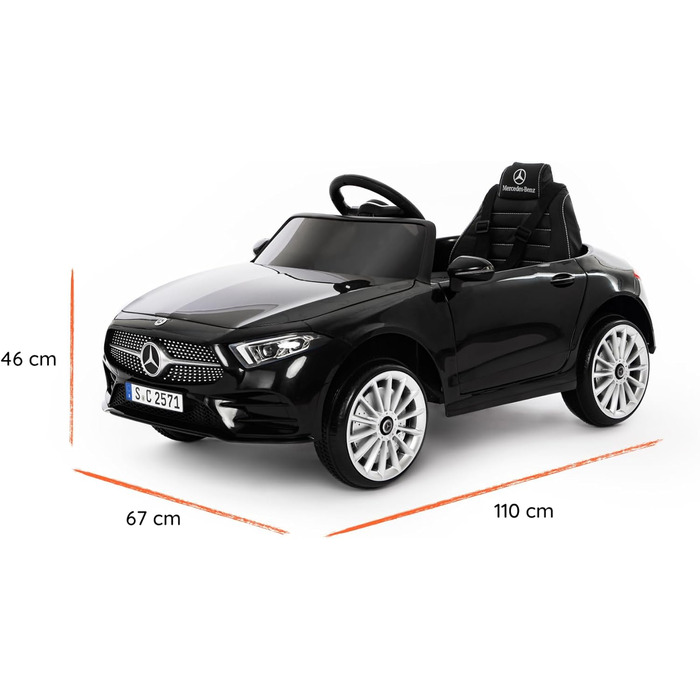 Дитячий електромобіль від Babycar модель Mercedes CLS 350 AMG (чорний) Електромобіль для дітей Акумулятор 12 вольт Офіційно ліценз