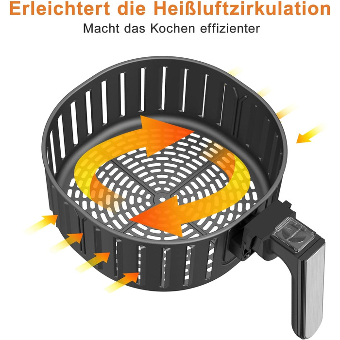 Змінний кошик для фритюрниці Innsky 5.5 л для фритюрниці Innsky, кошик для фритюрниці з антипригарним покриттям, можна мити в посудомийній машині, IS-EE003, ексклюзивно для кошика для фритюрниці Innsky