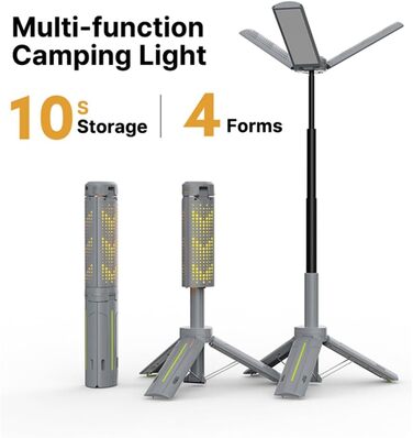 Акумуляторний кемпінговий ліхтар, портативний ліхтарик, телескопічний рибальський ліхтарик, телескопічна лампа