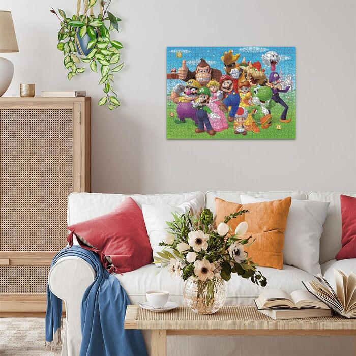 Пазл на 1000 елементів для дорослих і дітей від 14 років, Super Mario Puzzle, подарунок фанатам Super Mario, 12000455 - Super Mari