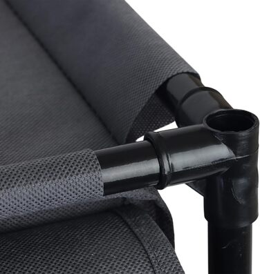 Стійка для взуття Relaxdays, 16 відділень, тканинна шафа для взуття зі шторкою, ВxШxГ 65 x 85 x 35,5 см, шафа для кемпінгу, сіра