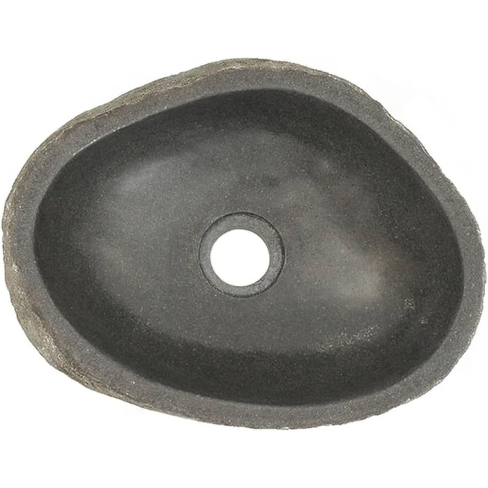 Умивальник річковий камінь овальний 29–38 см — натуральний камінь, ручна робота