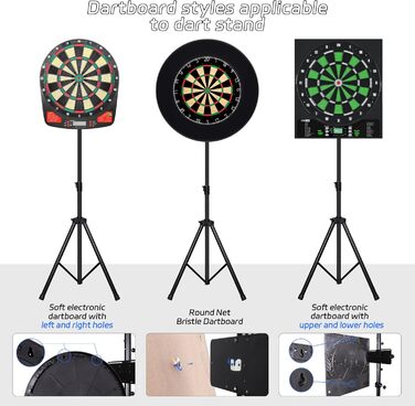 Професійна підставка для мішень для дартсу CyeeLife, мобільна підставка для класичних та електронних мішень для дартсу