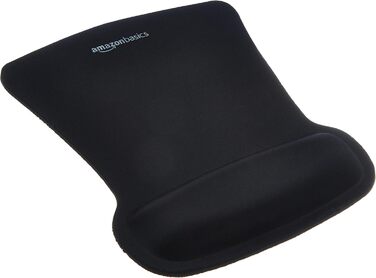Килимок для миші Storeo Basics з гелевою підставкою для зап&39ястя, 20 x 25 см, нестандартний розмір, чорний, 257Д x 207Ш мм, одинарний