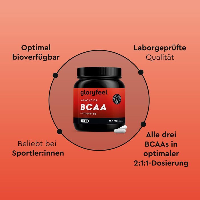 Капсули BCAA 330 - незамінні амінокислоти лейцин, валін та ізолейцин плюс вітамін B6