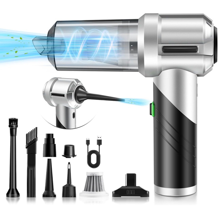 Стьобаний північний ручний пилосос, акумуляторний ручний пилосос, складаний автомобільний пилосос 3 в 1, міні-пилосос з безщіткови