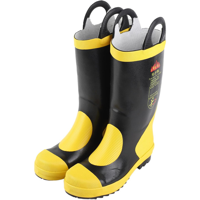 Високі аварійно-рятувальні чоботи, термостійка ізоляція, нековзні гумові вогнестійкі чоботи, легкі та дихаючі. Гарна теплоізоляція забезпечує комфорт. Розмір 42.