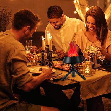 Світлодіодна лампа з полум&39ям - Електрична лампа з ефектом AC230V - Штучний світлодіодний ліхтар з ефектом полум&39я для саду, вечірки на Хелловін, Різдва, заднього двору, Хеллоуїна, різдвяної вечірки, кемпінгу, будинку з привидами