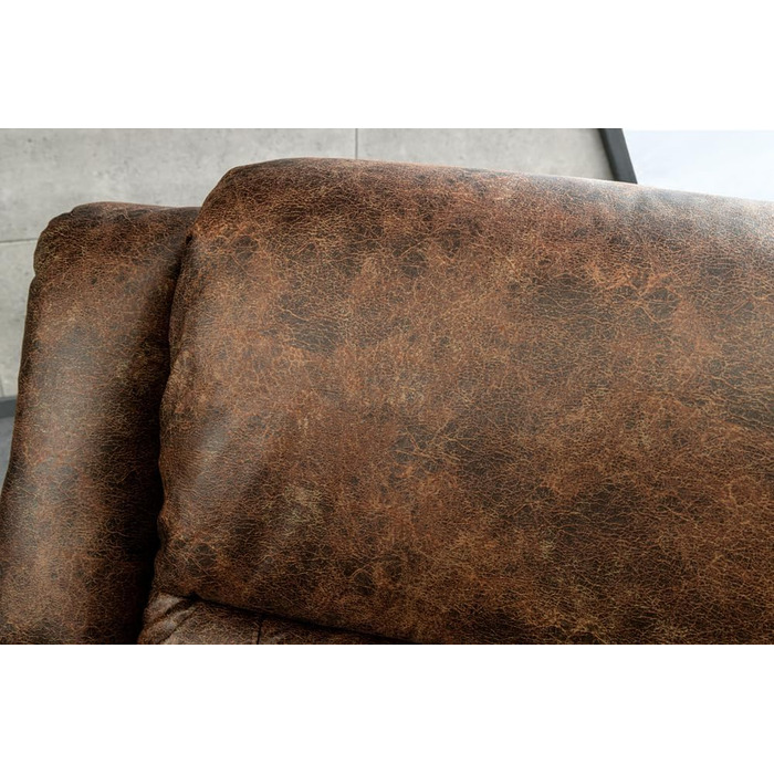 Зручне кінокрісло Riess Ambiente Hollywood Cinema - Антично-коричневий - Розкладне крісло зі штучної шкіри з регульованою спинкою, коричнева штучна шкіра